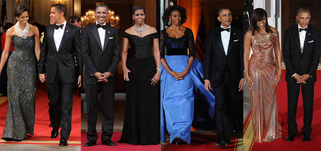 President Barack Obama, Michelle Obama, Tuxedos President Barack Obama, Michelle Obama, Tuxedos